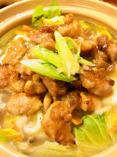 のせ鍋☆鶏の照り焼きをのせた野菜鍋-レシピのメイン写真