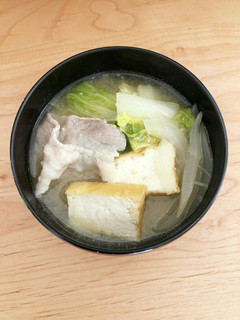 豚バラ白菜のお味噌汁♥-レシピのメイン写真