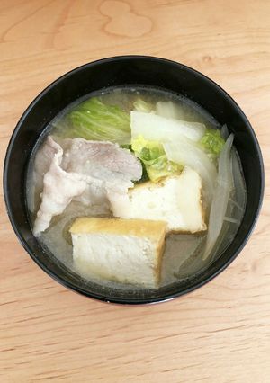 豚バラ白菜のお味噌汁♥-レシピのメイン写真
