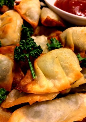 さらに美味！枝豆チーズギョーザ揚げました-レシピのメイン写真