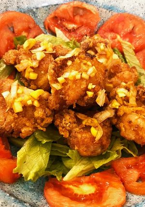 揚げ方にコツ！鶏の唐揚げ （油淋鶏）-レシピのメイン写真