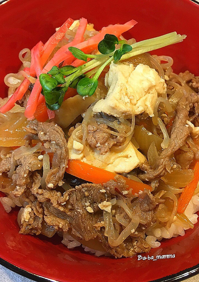 我が家の野菜たっぷりカサ増し牛丼-レシピのメイン写真