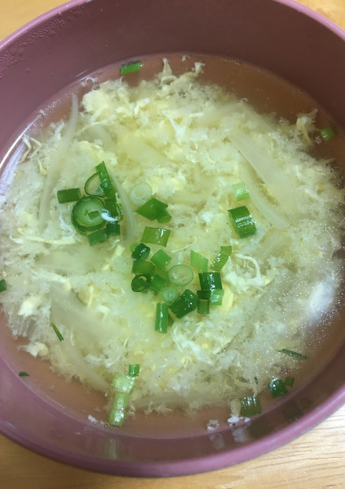 牛だしで玉ねぎ卵スープ♪-レシピのメイン写真