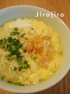 干し海老だしで☆あったか卵うどん-レシピのメイン写真