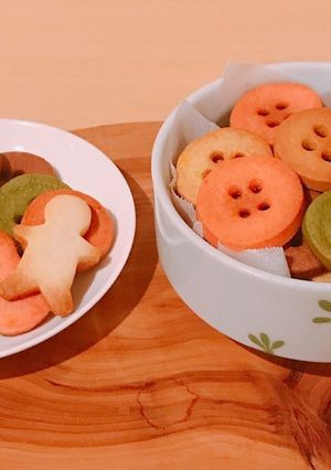 ［卵なし］カラフルなボタンのクッキー*＊-レシピのメイン写真