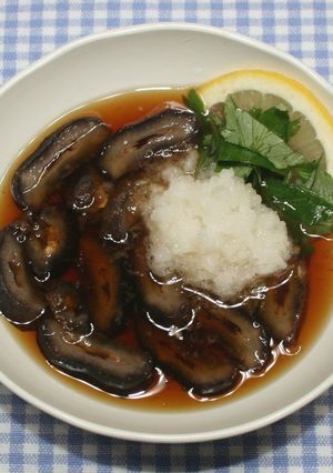 簡単☆食品乾燥機☆乾燥ナマコでナマコ酢-レシピのメイン写真