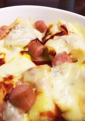 簡単♪５分！コーンスープでパングラタン風-レシピのメイン写真