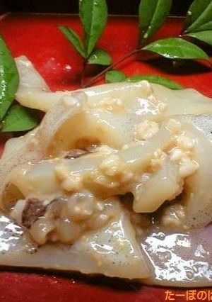 混ぜるだけ甘酒と味噌でいかの塩辛風-レシピのメイン写真
