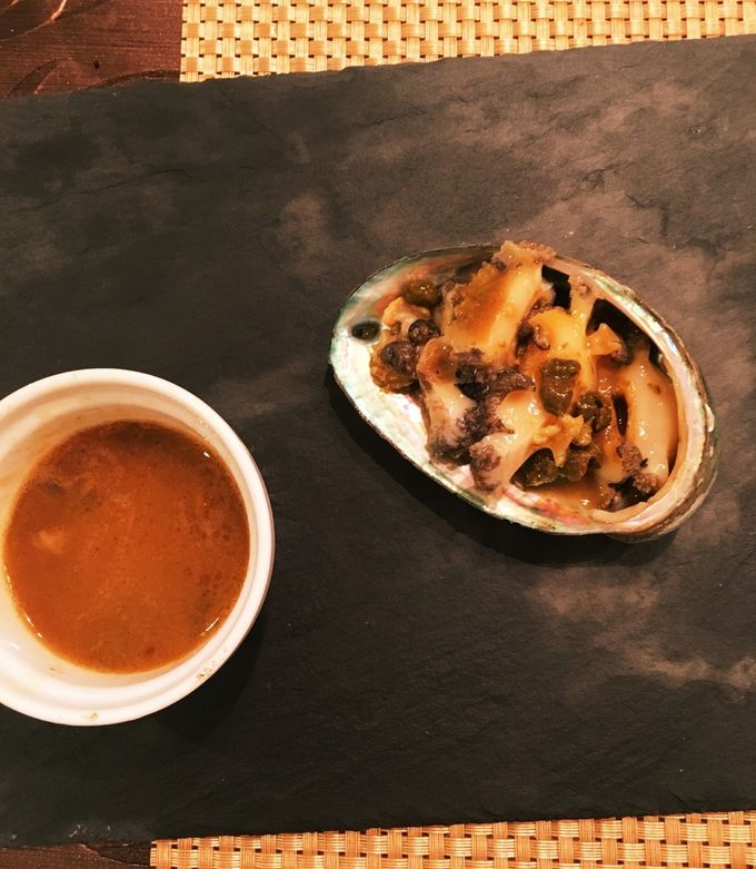 アワビのステーキ肝ソースがけ-レシピのメイン写真