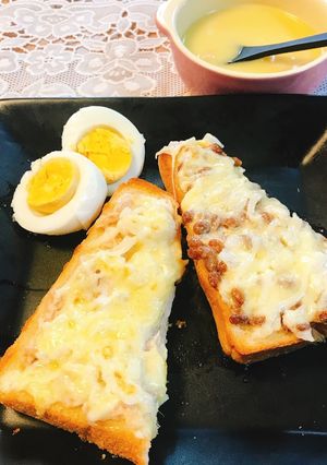 食パンにツナ納豆とろけるチーズでトロ〜ン-レシピのメイン写真