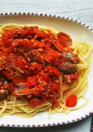 ヴォンゴレ・ロッソ風あさりのスパゲティー-レシピのメイン写真
