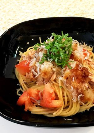 ツナとじゃこ★大葉のせパスタ-レシピのメイン写真