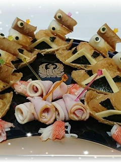 兜いなり寿司❤飾りこいのぼり-レシピのメイン写真