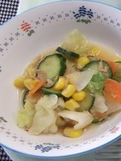 簡単給食 できるだけ町田産サラダ-レシピのメイン写真