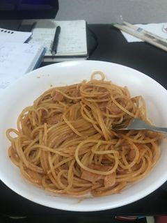 野菜ジュースで簡単♪トマトソースパスタ-レシピのメイン写真