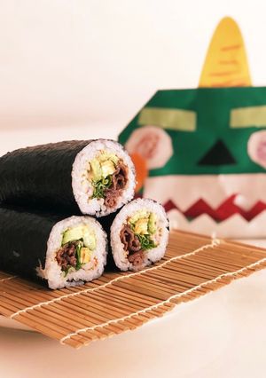 簡単！子供も大好き☆七福具材の恵方巻き-レシピのメイン写真