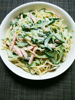 ツナ缶でお手軽スパゲティサラダ-レシピのメイン写真