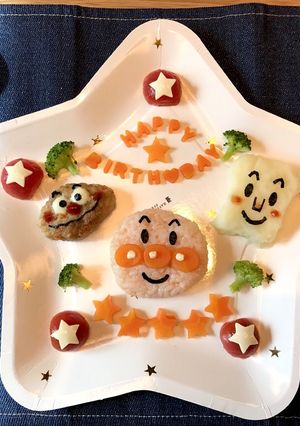 アンパンマンのランチプレート＊誕生日-レシピのメイン写真