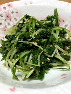 ゴマだれで手抜き☆水菜のごま和え-レシピのメイン写真