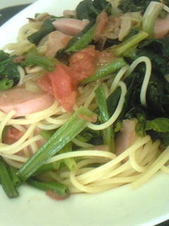 ほうれん草とトマトのあっさり*パスタ-レシピのメイン写真