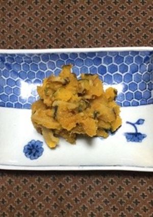 南瓜とエリンギのピリ辛ごま味噌煮-レシピのメイン写真