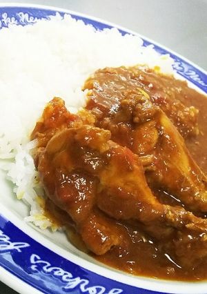 【休日レシピ】骨付きチキンカレー-レシピのメイン写真