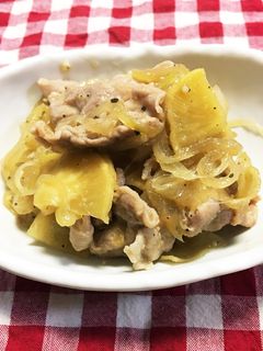 豚肉とたくあんのガーリック炒め-レシピのメイン写真