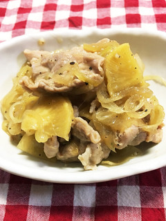 豚肉とたくあんのガーリック炒め-レシピのメイン写真