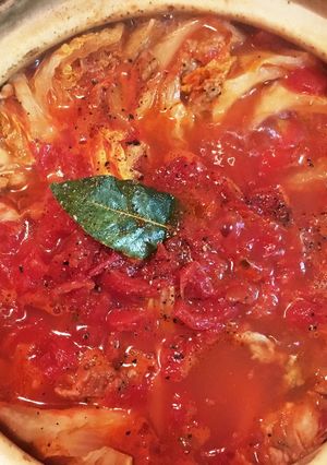 トマト味のミルフィーユ鍋-レシピのメイン写真