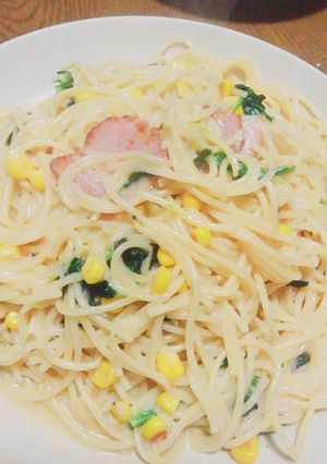 手順は簡単！豆乳カルボナーラ-レシピのメイン写真