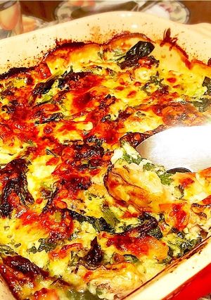 牡蠣とほうれん草のグラタン-レシピのメイン写真