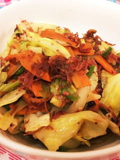 コーンビーフと野菜の粉チーズ炒め-レシピのメイン写真