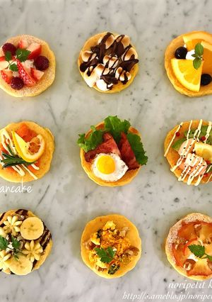 簡単♡彩り華やか♡オープンパンケーキ-レシピのメイン写真
