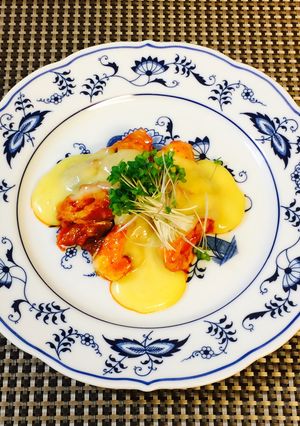 ちくわチーズキムチダレ焼き-レシピのメイン写真