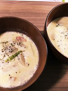 カブとベーコンの豆乳味噌スープ-レシピのメイン写真