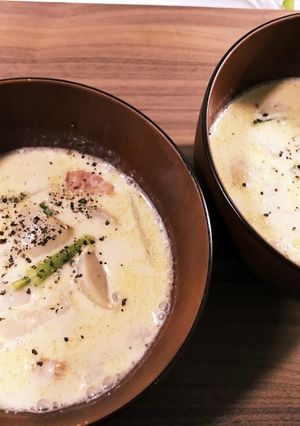 カブとベーコンの豆乳味噌スープ-レシピのメイン写真