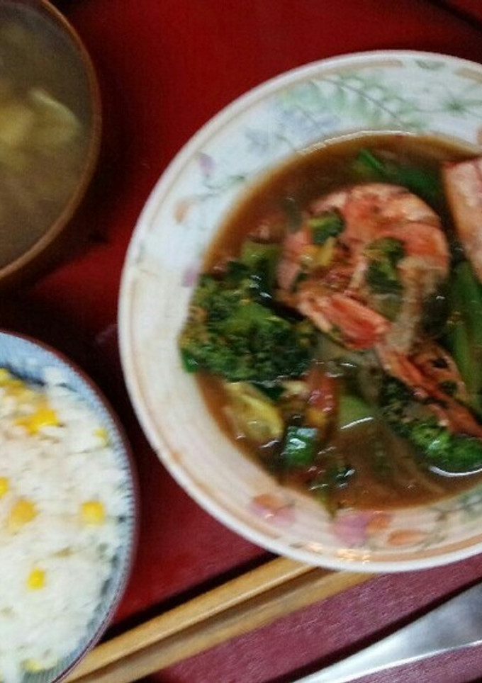 無油海老チリ定食（血管ダイエット1203-レシピのメイン写真