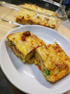 ベジタブルミックスで簡単オープンオムレツ-レシピのメイン写真