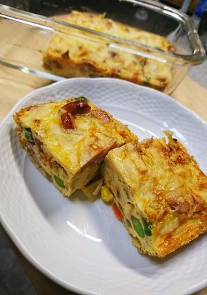 ベジタブルミックスで簡単オープンオムレツ-レシピのメイン写真