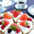 ショートケーキ風♡オープンパンケーキ!