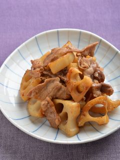 豚とレンコンの甘辛炒め-レシピのメイン写真