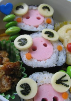 ブタさん太巻き*お弁当＆パーティーにも♪-レシピのメイン写真