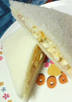 ✿ハムチーズと❀茹で玉子の✿サンドイッチ-レシピのメイン写真