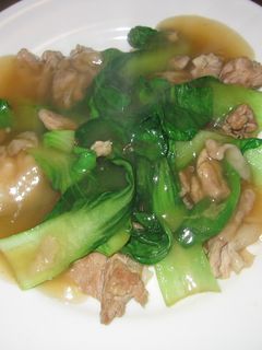 豚肉とチンゲン菜の甘酢あんかけ-レシピのメイン写真