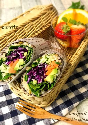 雑穀玄米&野菜deヘルシー♡寿司ブリトー-レシピのメイン写真