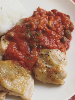 グリルチキン トマトソース-レシピのメイン写真