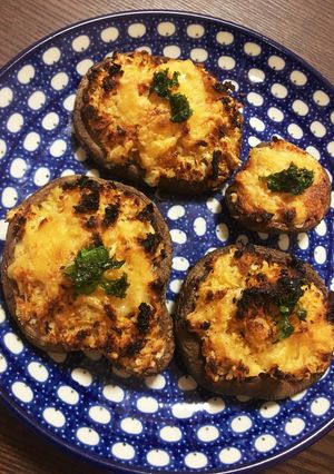 簡単！美味しい！しいたけのパン粉焼き！-レシピのメイン写真