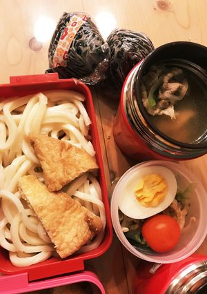 女子部活うどん弁当-レシピのメイン写真