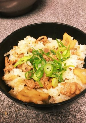 ズボラさんの☆蓮根炊き込み-レシピのメイン写真