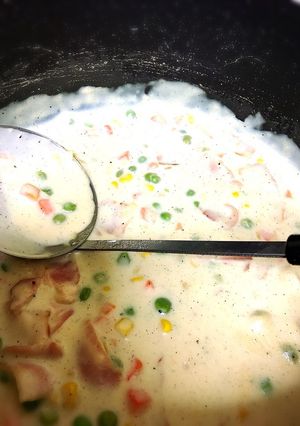 鍋ひとつで♪豆乳スープ-レシピのメイン写真